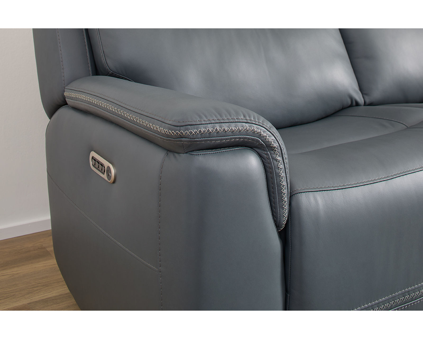 Sawyer Triple Power Reclining Sectional 009-01 (3 colors) In stock - Includes Power Headrest, Power Lumbar, Power Recline with Zero Gravity