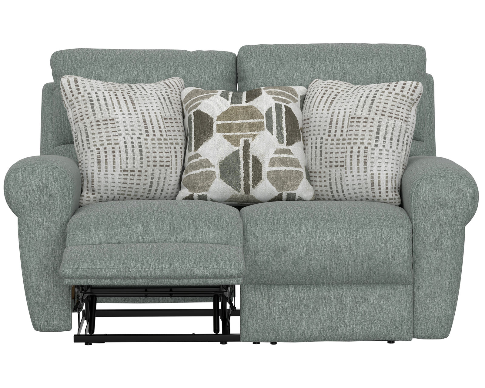 Kellen 113 Woodlands Reclining Sofa - 86"(+2 colors) includes pillows - Kellen 63" Lay Flat Reclining Loveseat