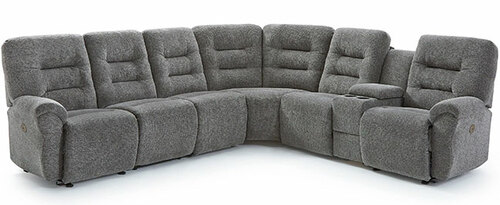 Layout D:  Seven Piece Reclining Sectional 121" x 112"