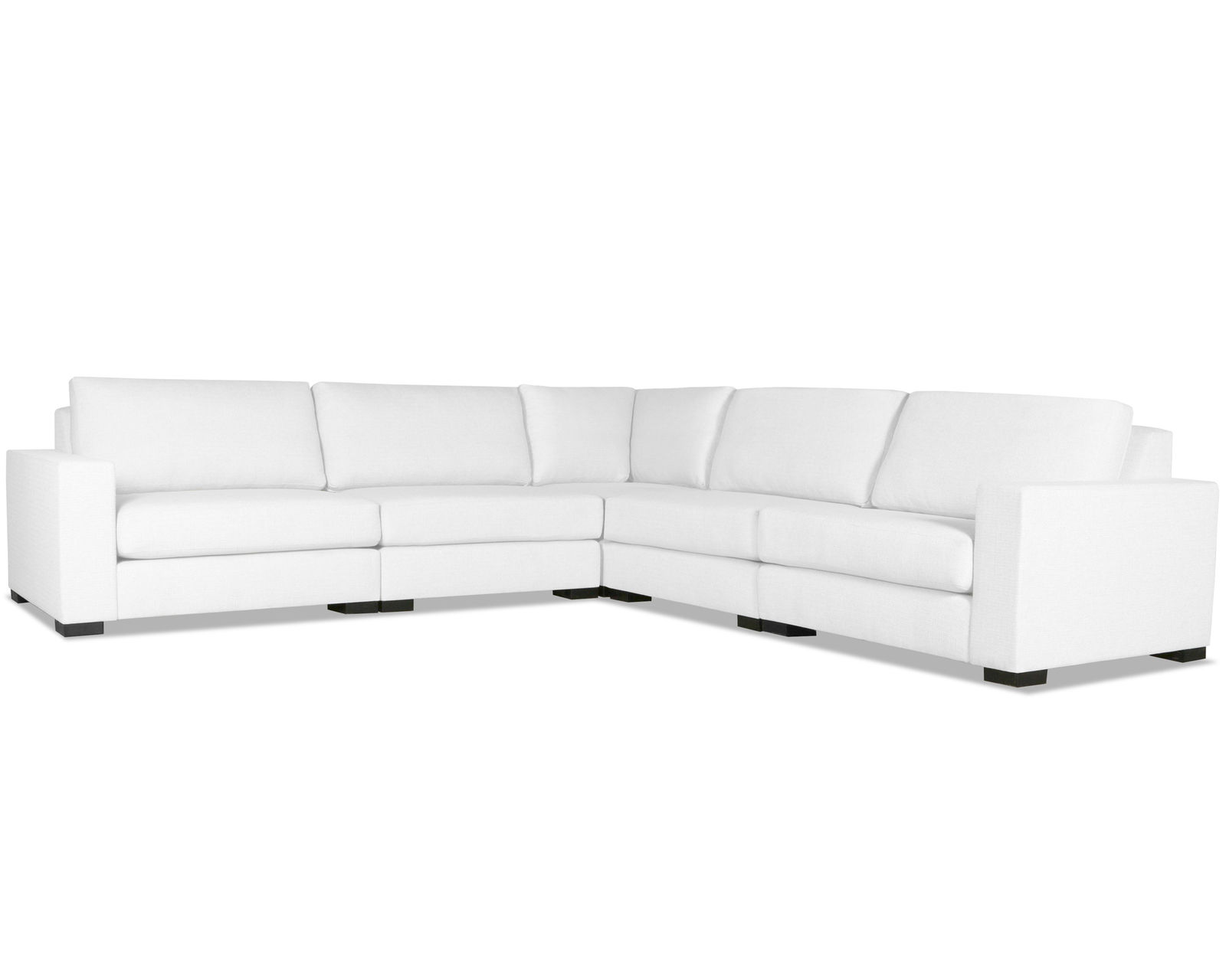 Veranda 5 Pieces Modular Sectional C (Choice of Colors) - Veranda 5 Pieces Modular Sectional in White