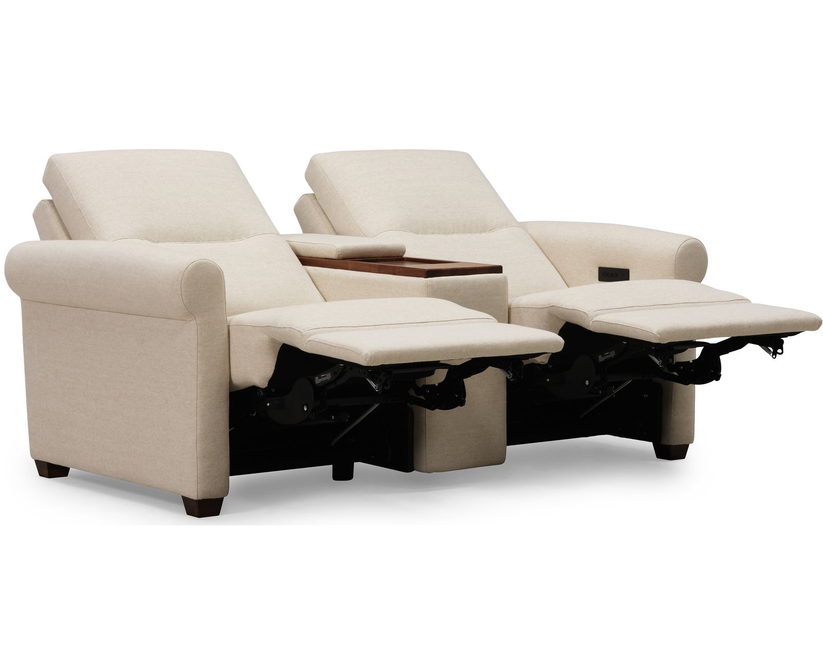 Essex 40112 Triple Power Reclining Sofa (81") +100 leathers - Essex 69" Triple Power Reclining Console Loveseat