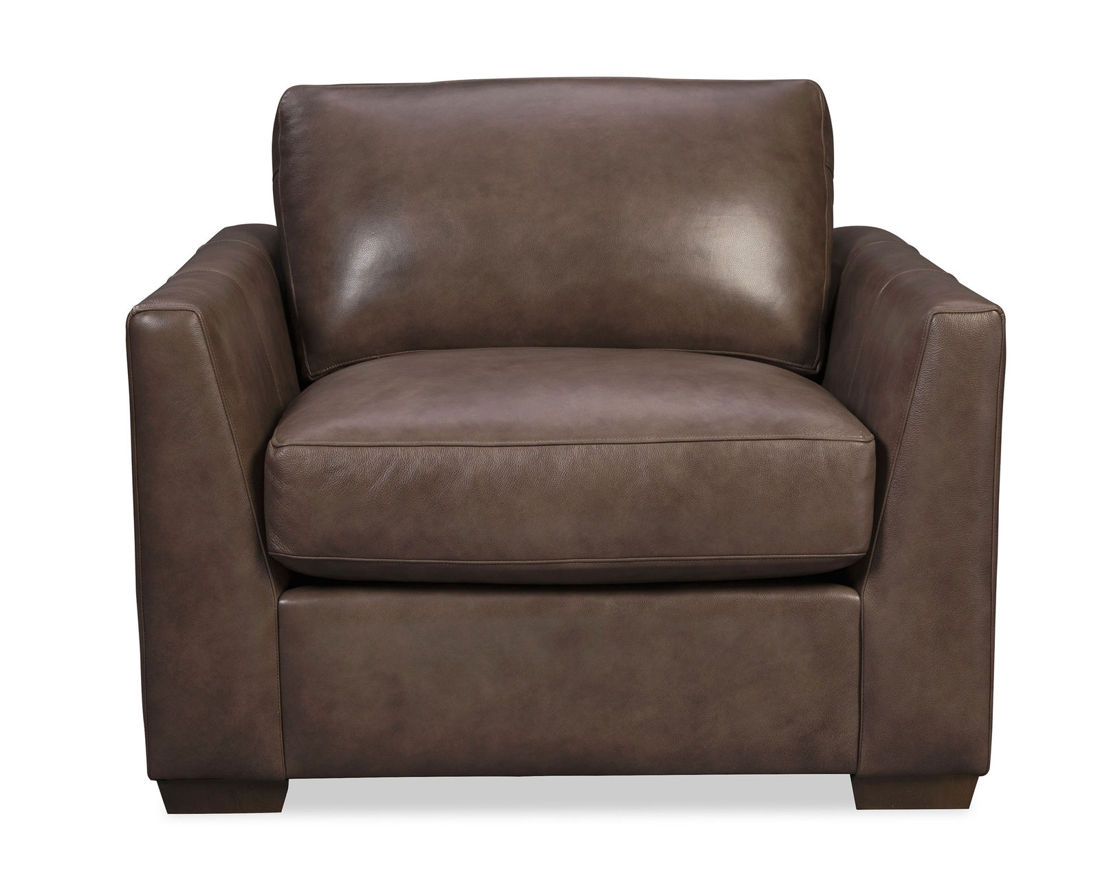 Omaha 95" Top Grain Leather Sofa (Leather choices) L7839 - Heavily padded arms and back