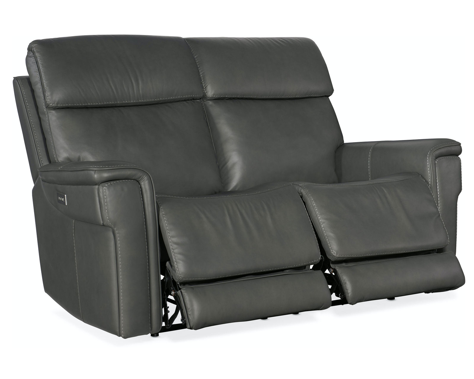 Lyra Zero Gravity Power Loveseat with Power Headrest (Gray) In stock - Lyra Zero Gravity Power Loveseat Recliner with power headrest is generously scaled