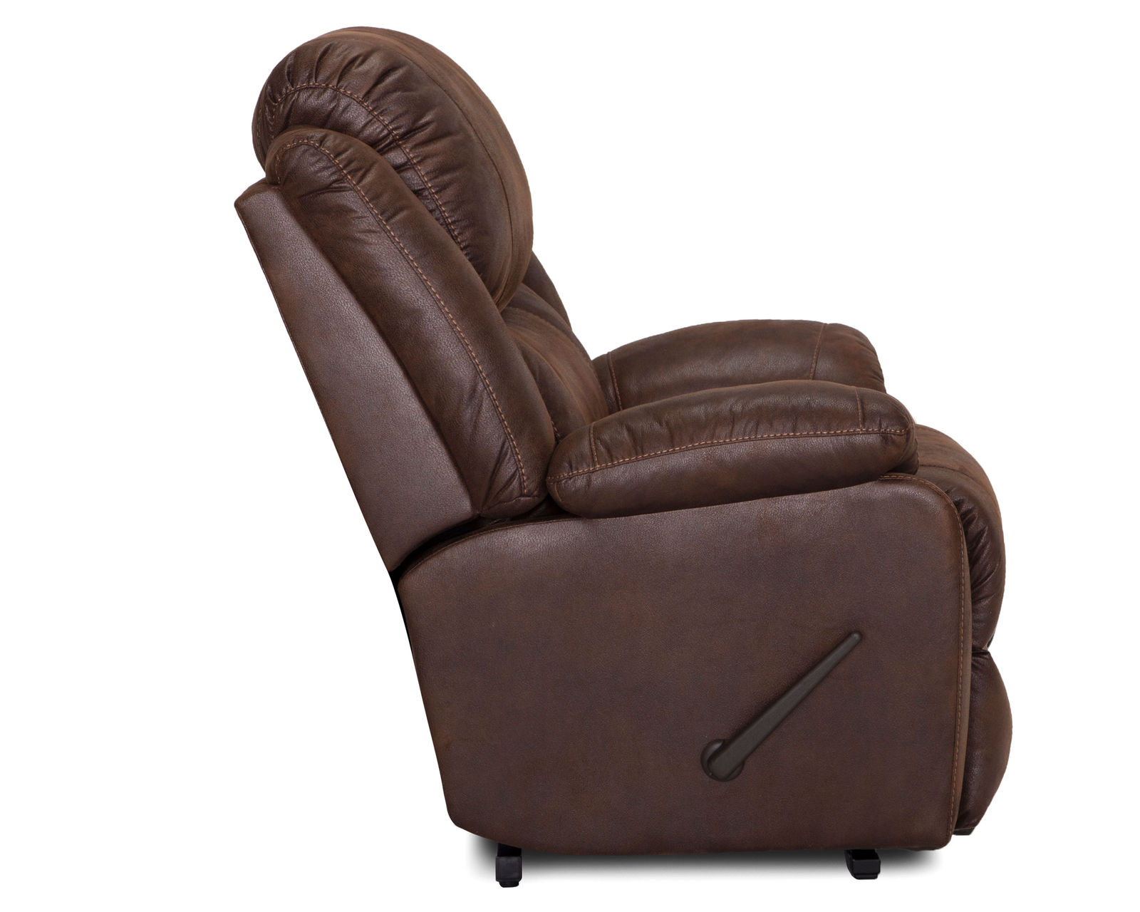 Caesar 9534 500 lb. Oversized Big Man's Rocker Recliner Brown  (Commanding Size. Heavy-Duty Strength. Built for 500 lbs) - Strength You Can Sit On.