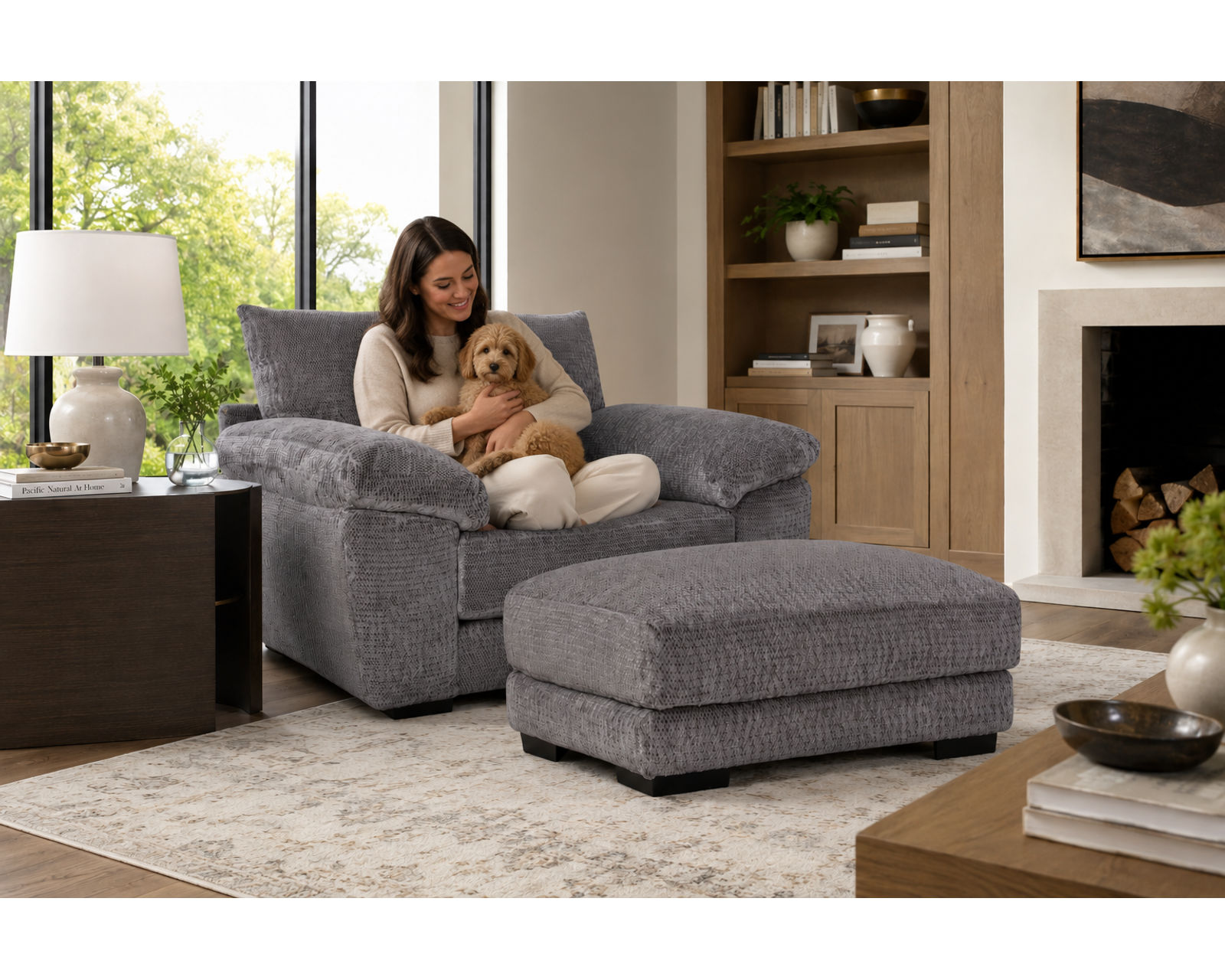 Shimmer 95" Sofa (Oversized Two-Cushion Wide Comfort Made for Serious Lounging) - Affordable Luxury, Designed for Real Life.