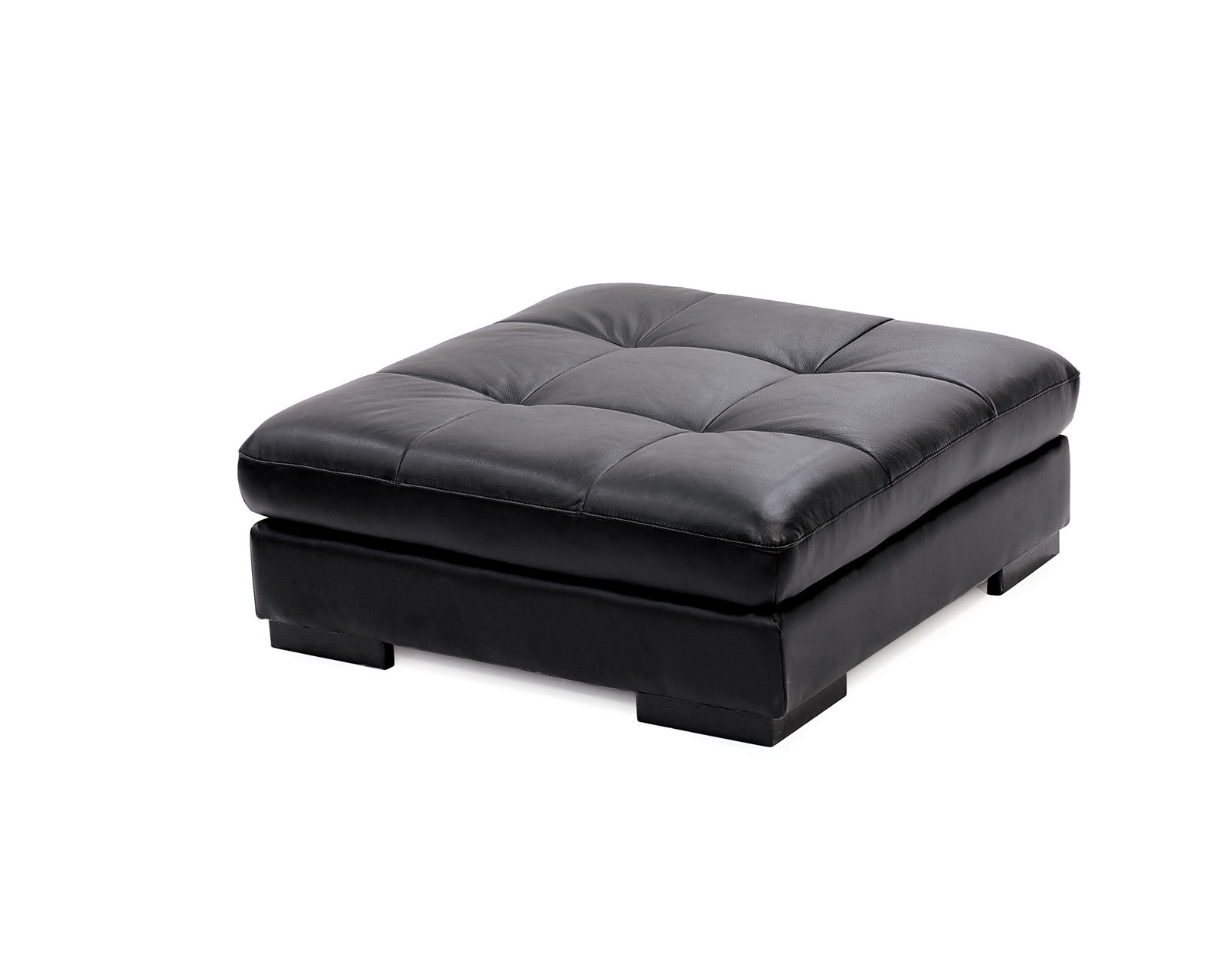 Miami 77319 Sectional (+100 leathers) - Miami 39" Square Ottoman