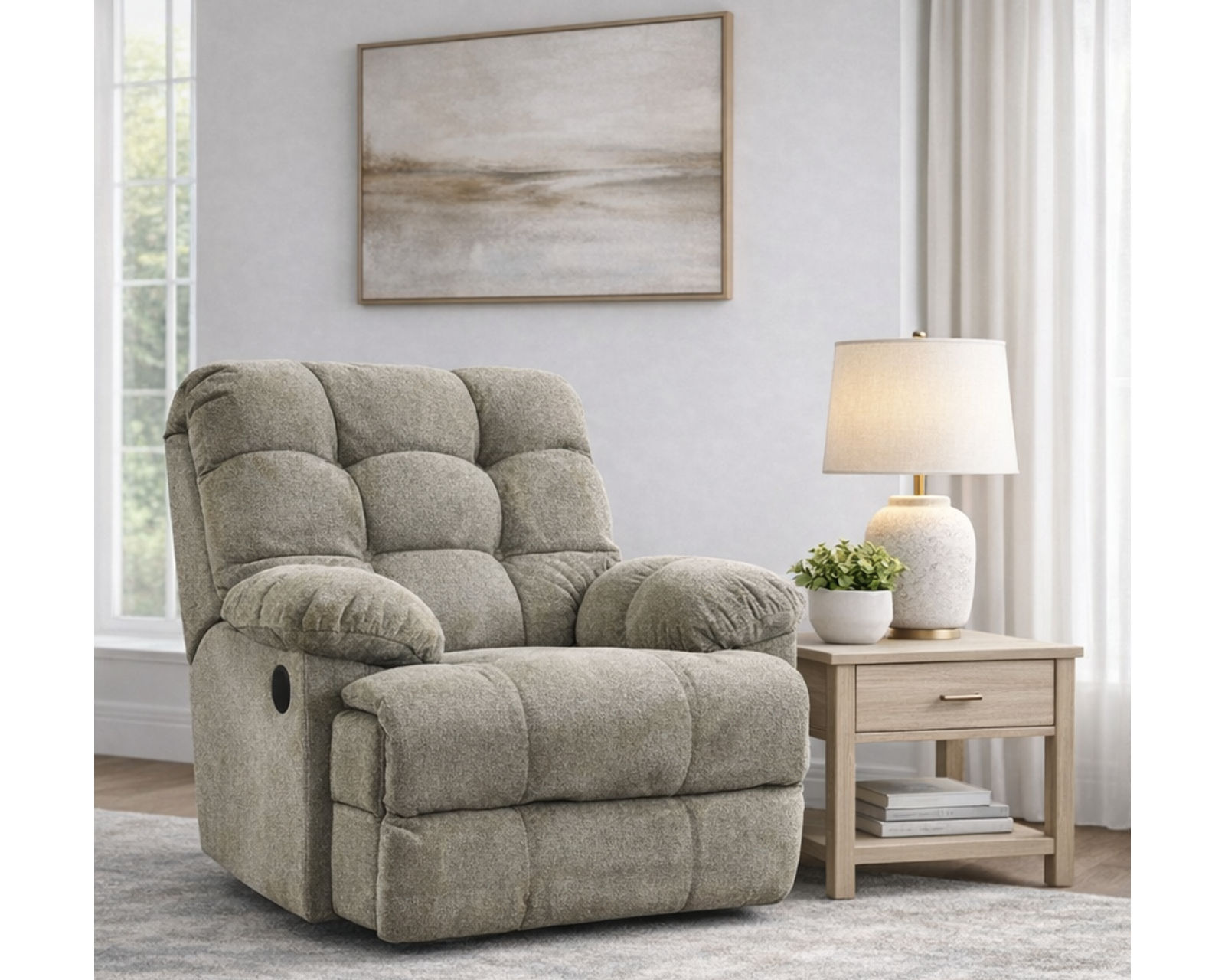 Marshmallow 87" Reclining Sofa - EZ200  (+100 Standard and Performance Fabrics) - 100 Standard and Performance Fabrics