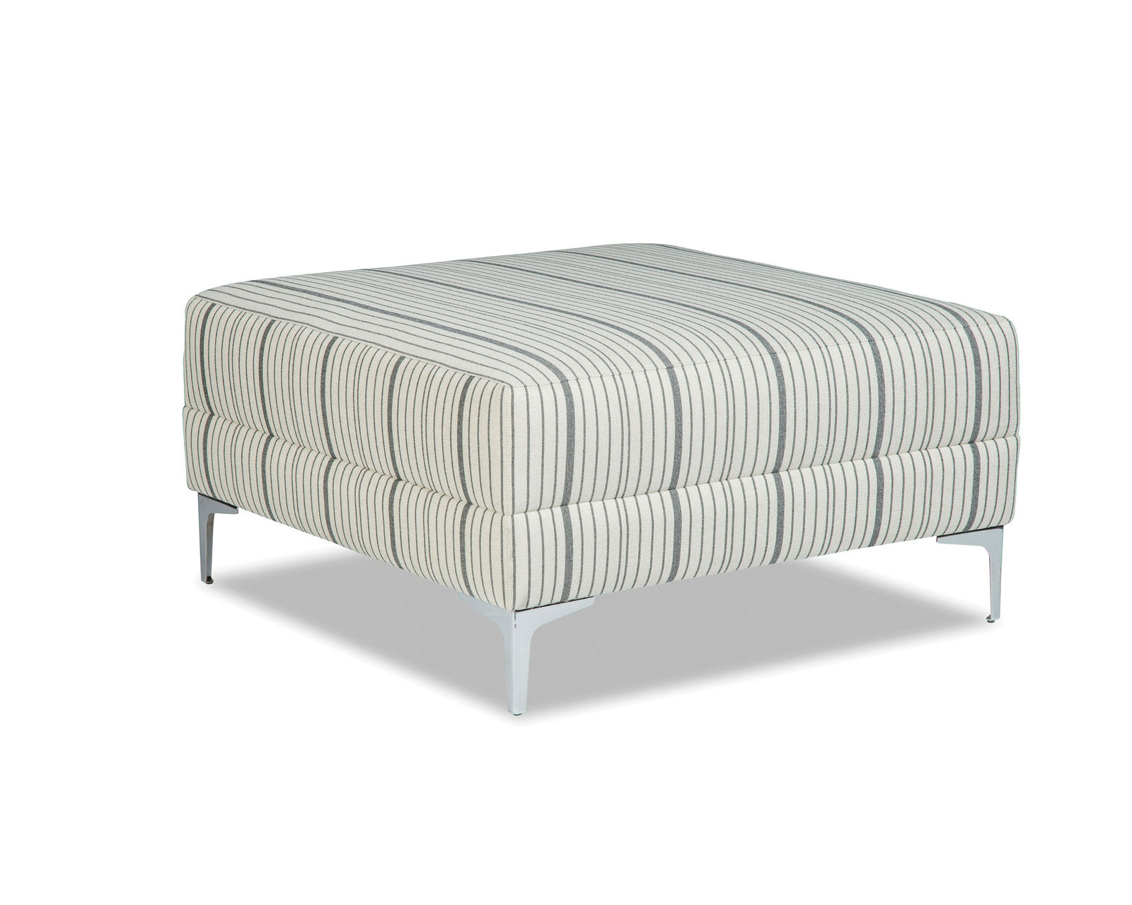 M9 Square Ottoman - 2 Sizes (100+ Performance fabrics) - Small Square Ottoman shown with metal legs