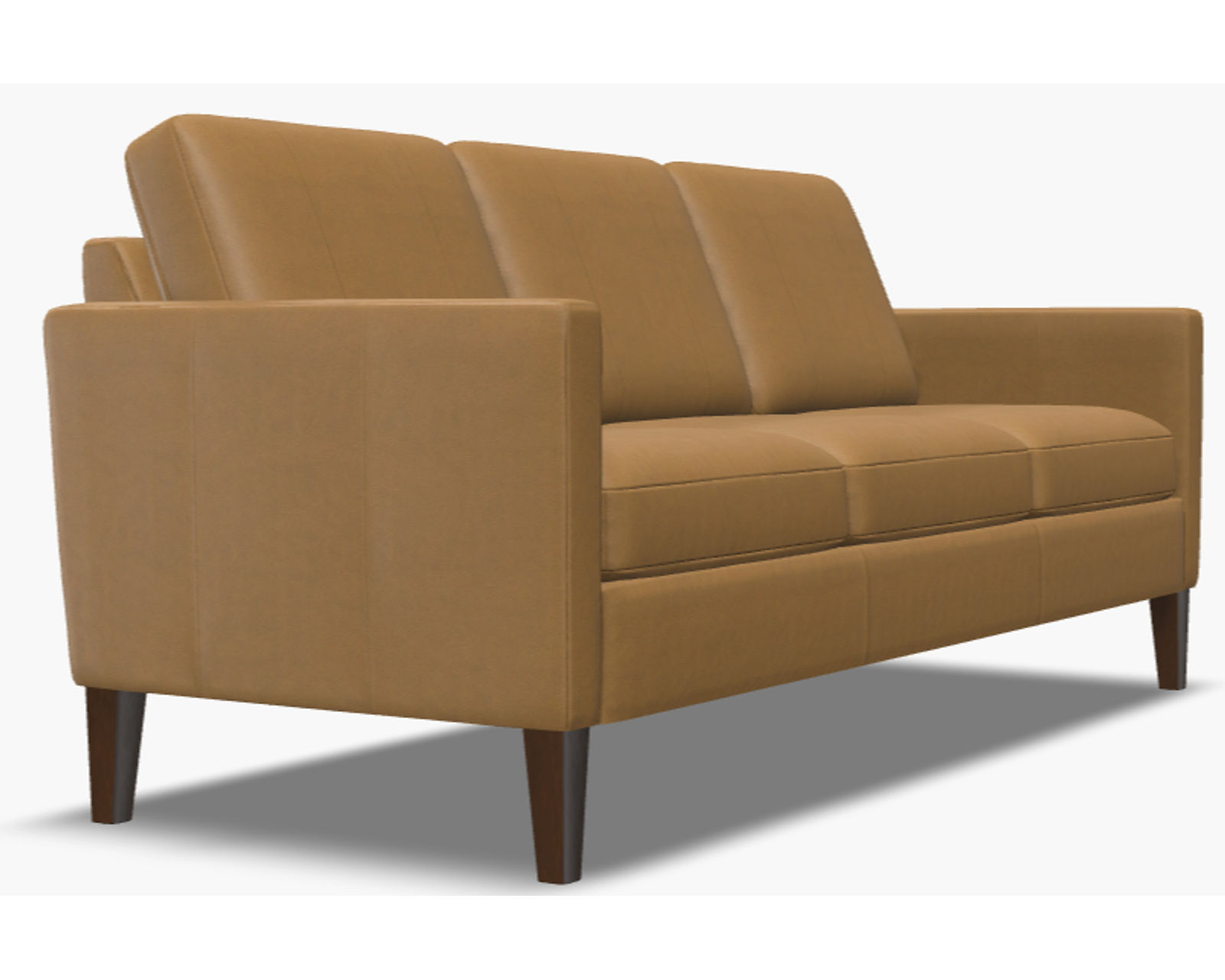 Soren 77171 Track Arm Sofa (83") +100 leathers - Soren 83" Sofa (three cushions)