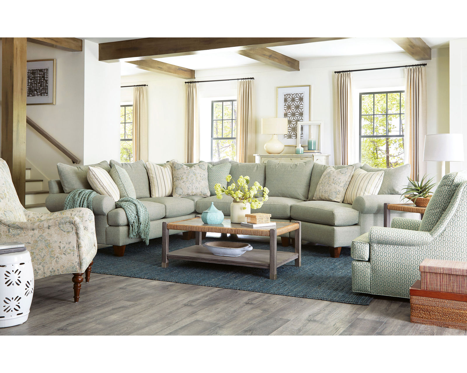 Royston Stationary Sectional (Performance fabrics) P7816BD-Sect - Sectional Layout K:  It’s all about feeling good, safe and comfortable in one’s home.