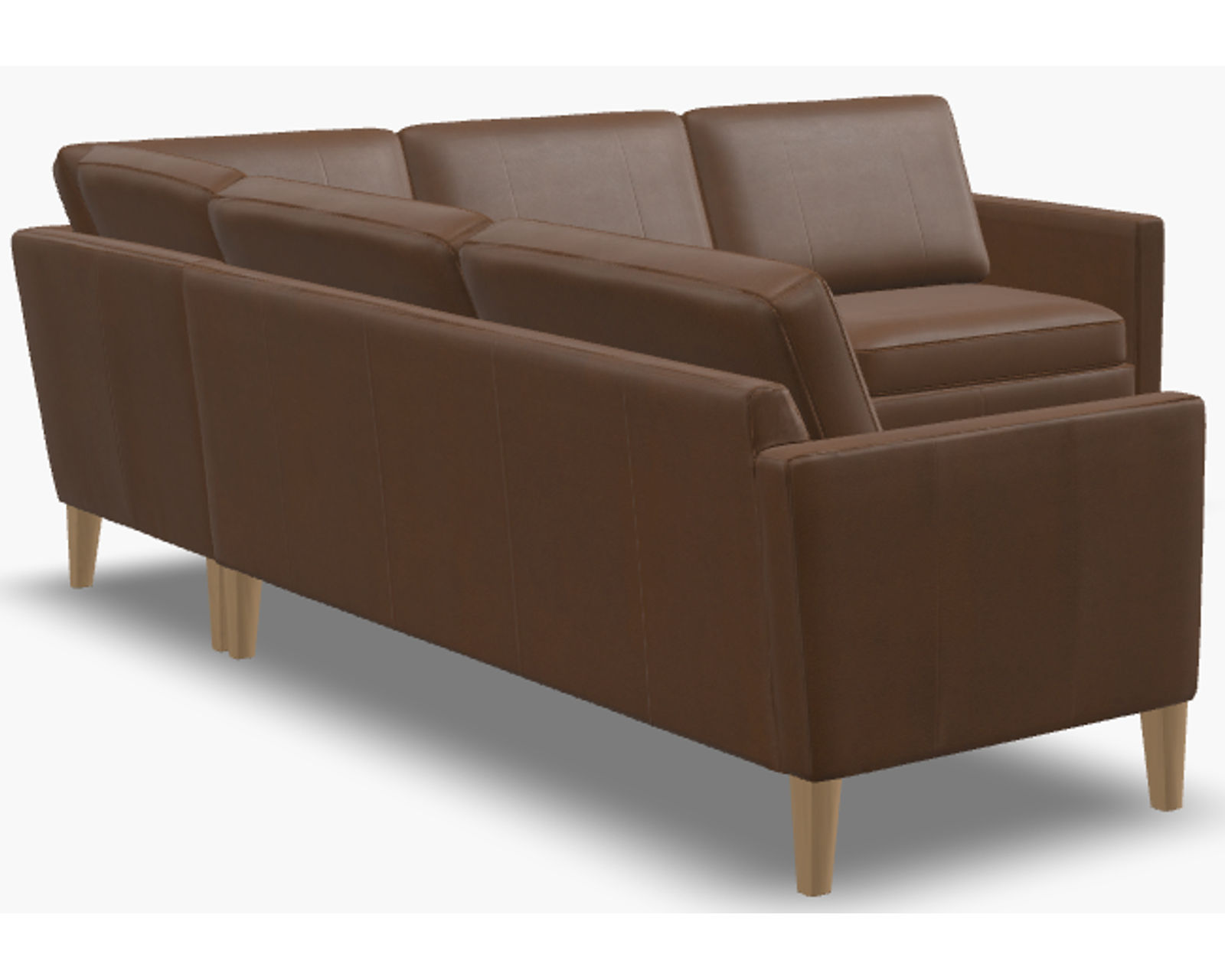Soren 77171 Track Arm Sectional (+100 leathers) - Layout A: Two Piece Sectional 103" x 102"