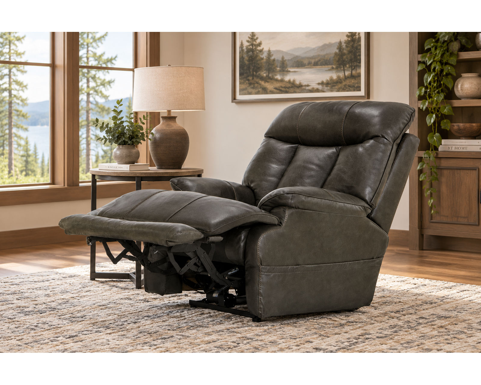 Naples Power Headrest Power Lay Flat Recliner w/Extended Ottoman - Italian Leather Luxury, Lay-Flat Relaxation & Extended Head-to-Toe Support (2 colors) - Exceptional Comfort Starts Here.