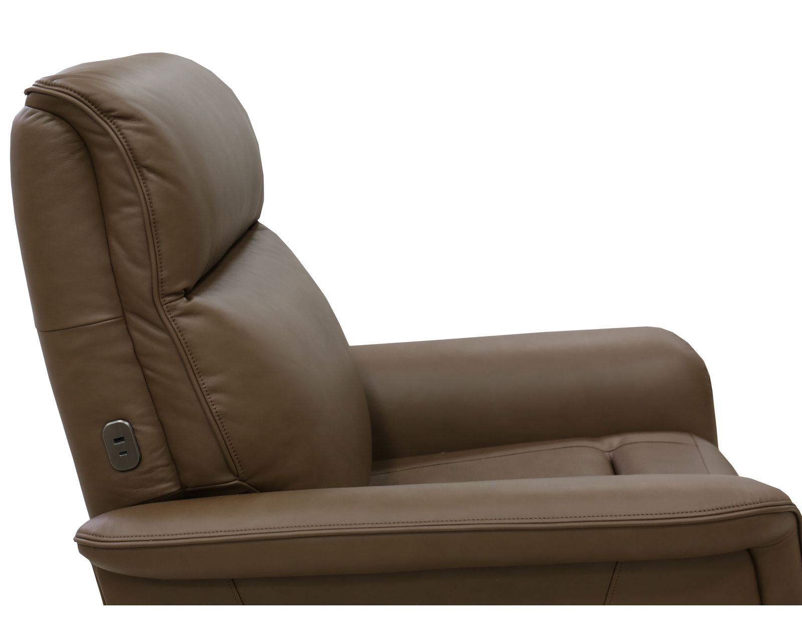 Haven Leather Zero Gravity Triple Power Swivel Recliner with Heat, Massage & Ventilation (2 colors) in stock - USB Charging On the Side of the Arm