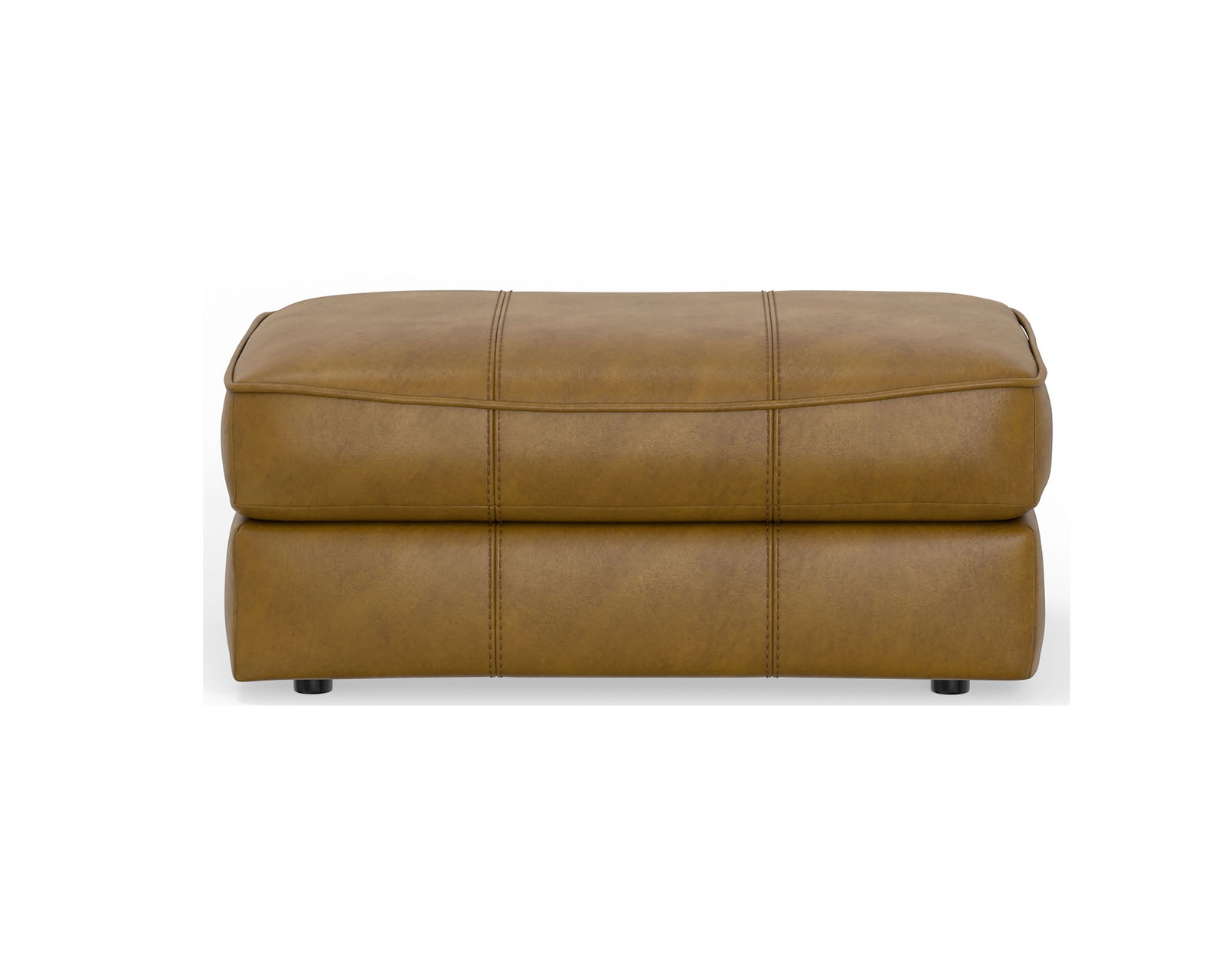 Corvara 91" Top Grain Leather Sofa (includes fabric pillows) - Corvara Ottoman