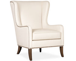 Bradington Young Aurora 445 Wing Back Chair (12 leathers) 8-Way Hand Tie