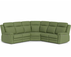 Asher 41065 Power Headrest Power Reclining Sectional (+50 fabrics)