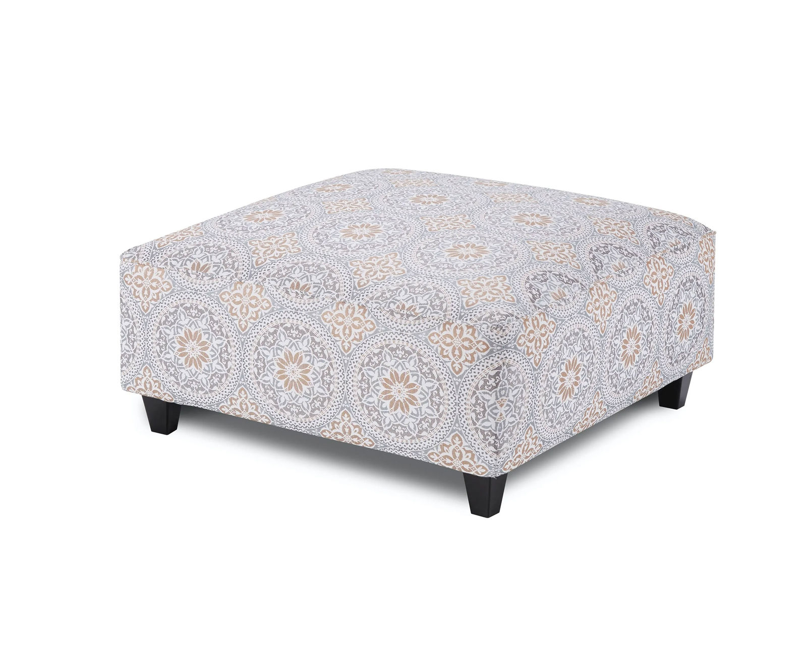 Bates Nickel 93" Sofa (Includes Pillows) - Evanwood Smokey Blue Square Cocktail Ottoman