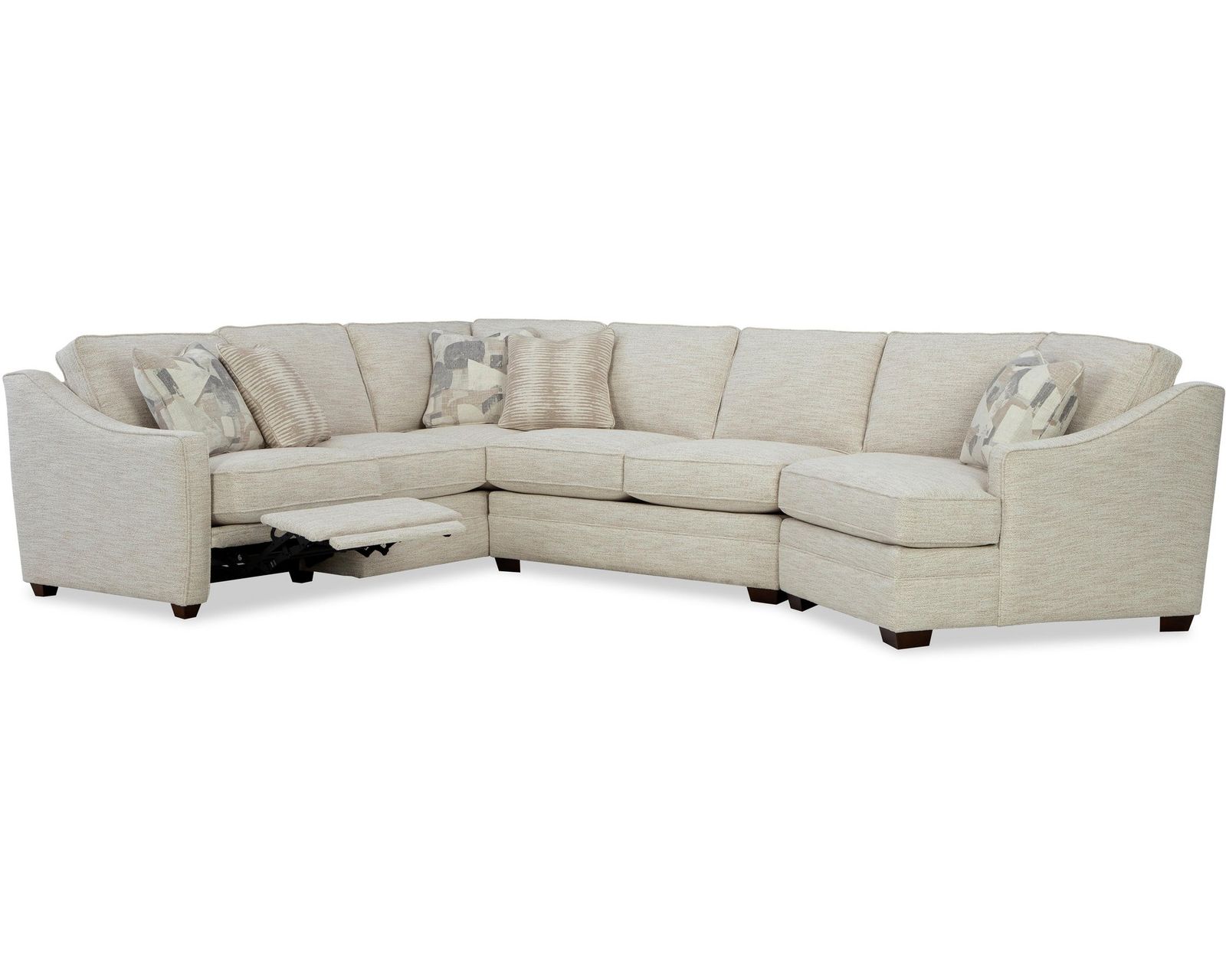 Homecourt F9331 Reclining Sectional - IN STOCK - Power reclining ends available