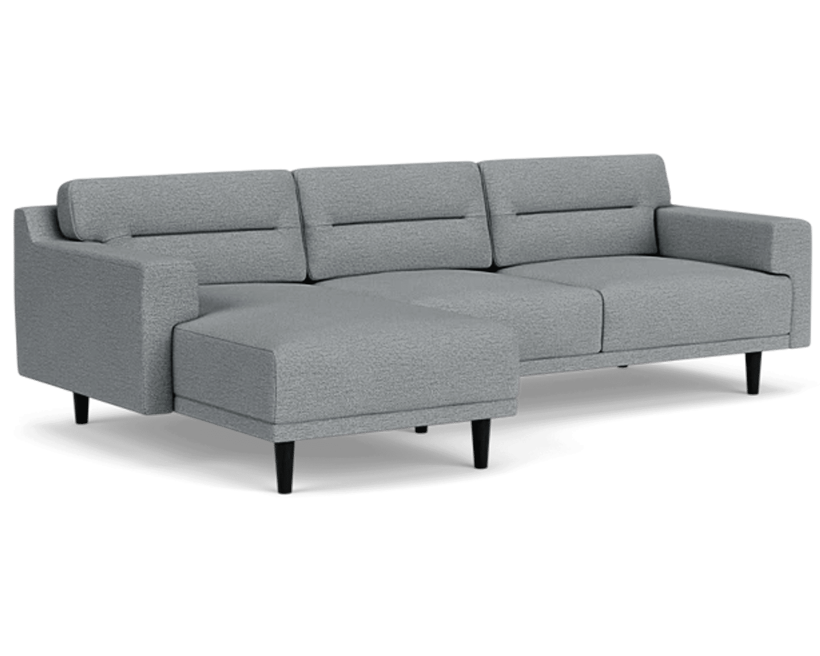 Remi 77159 Chaise Sectional (101" x 60") +50 fabrics - Layout B: Two Piece Sectional 60" x 101"