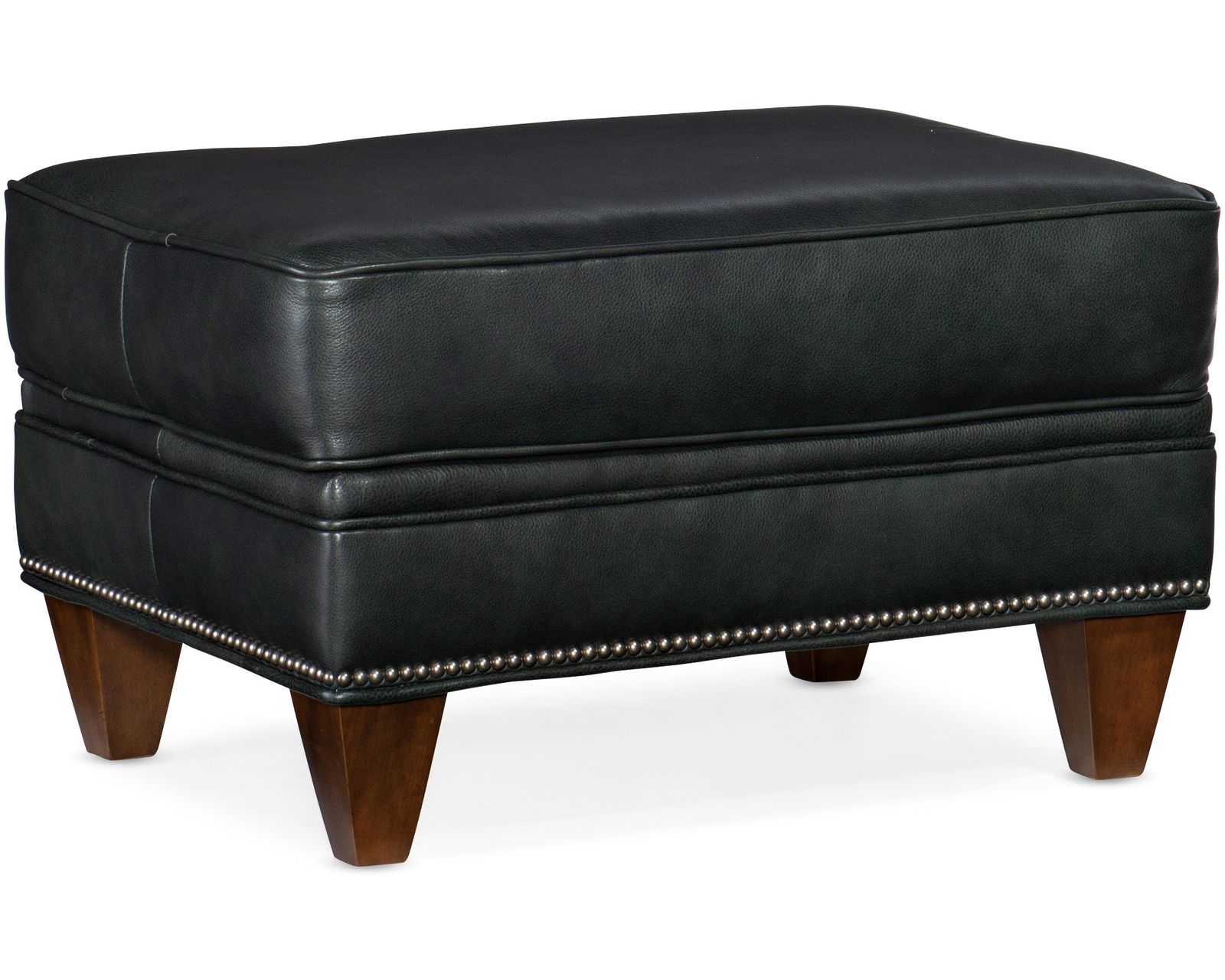 Bradington Young Reddish 579 Chair (12 leathers) 8-Way Hand Tie - Reddish 20" x 28" Ottoman