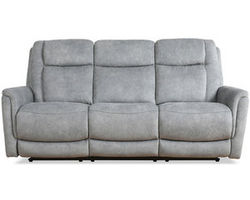 Linus 83" Zero Gravity Power Headrest Power Reclining Sofa Gray (In stock - Fast shipping)