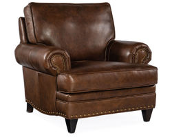 Bradington Young Carrado Stationary Chair 8-Way Tie - Top Grain Leather - In Stock (Brown)