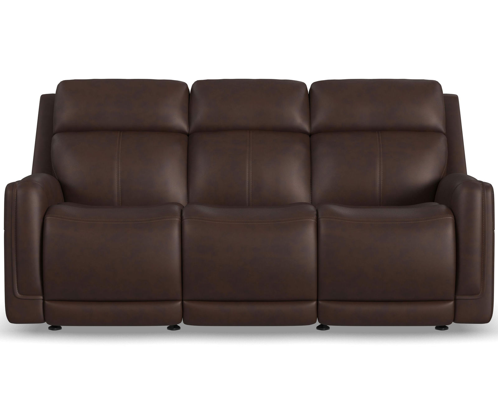 Alister 71" Leather Power Gliding Loveseat with Console, Power Headrests & Lumbar (+3 colors) in stock