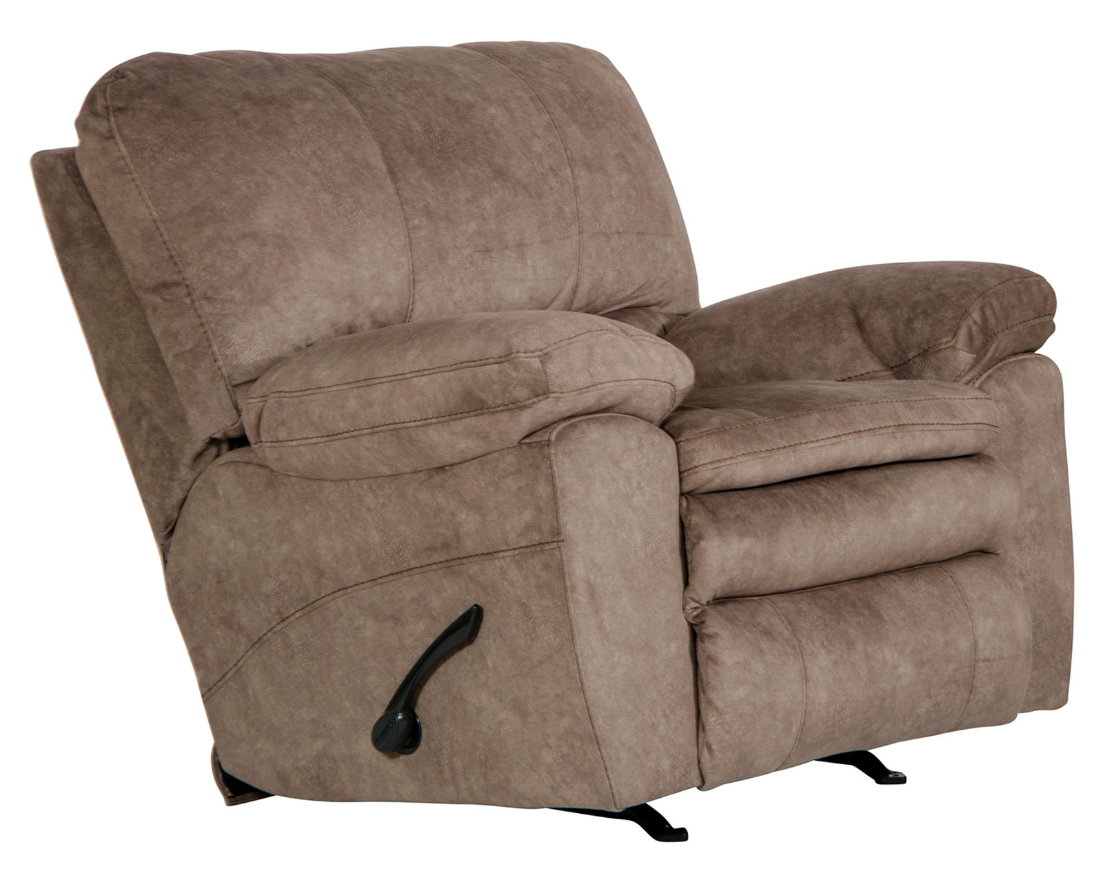 Reyes 91" Lay Flat Reclining Sofa (2 colors) - Reyes Rocker Recliner in Fabric Color Portabella