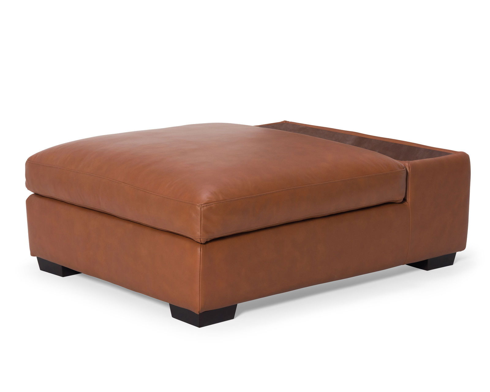Madison 77658 Modern English Sectional  (+100 leathers) - Madison Storage Ottoman with 12" Table