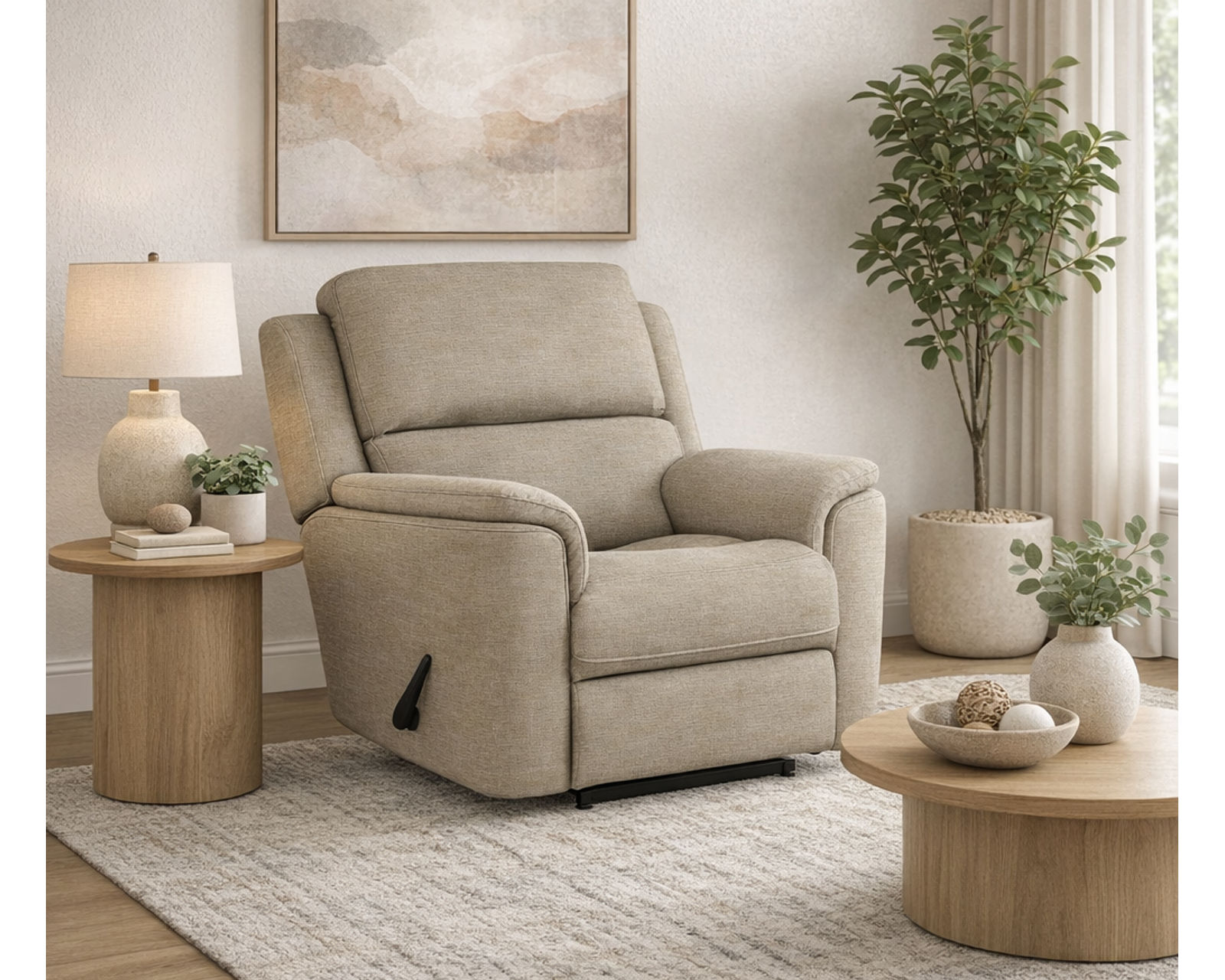 Seattle EZ8K Recliner - 3 mechanisms  (+100 Standard and Performance Fabrics) - 100 Standard and Performance Fabrics