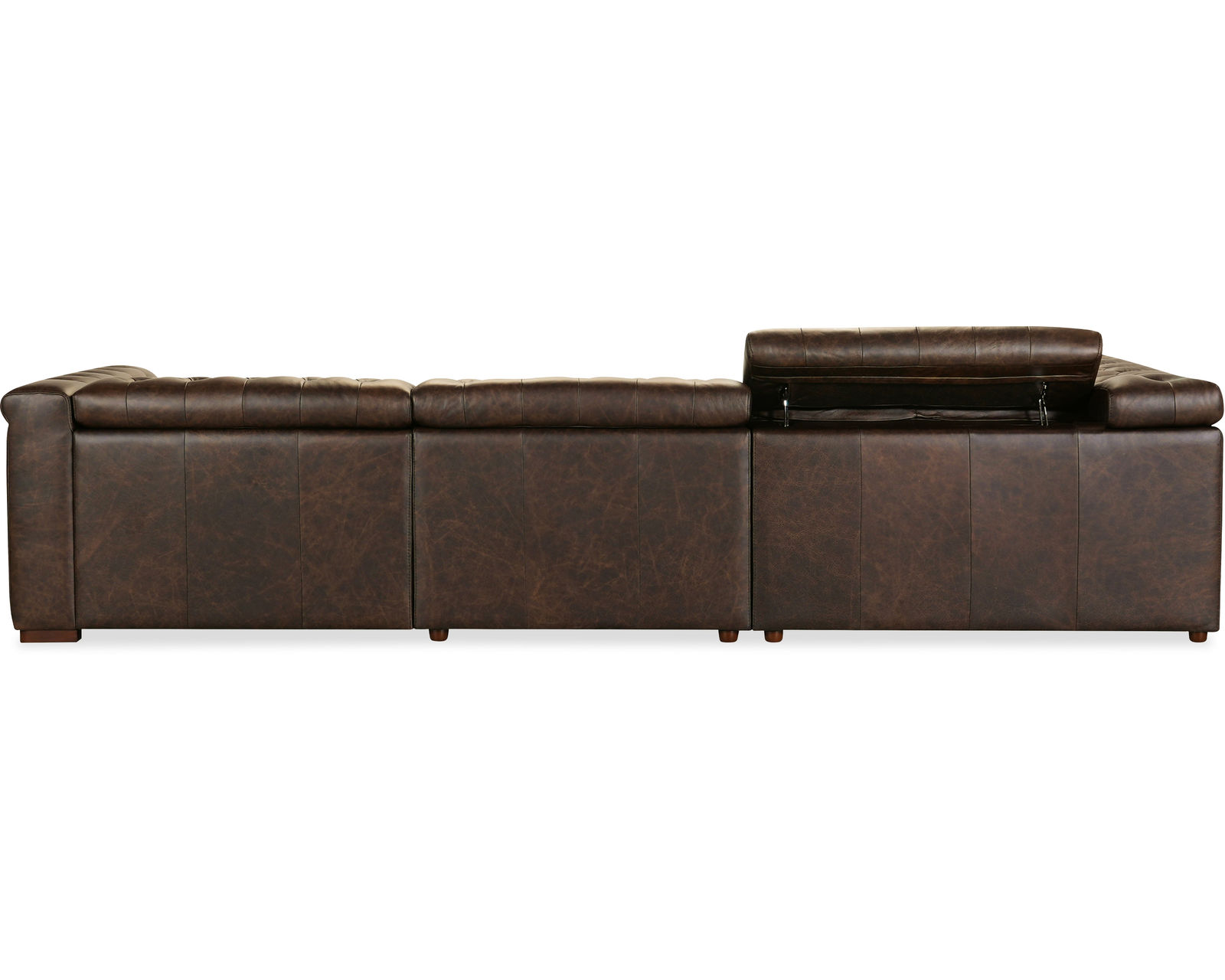 Savion Deux 5 Seat Sectional with Three Power Recliners and Six Power Headrests 089 (In stock)