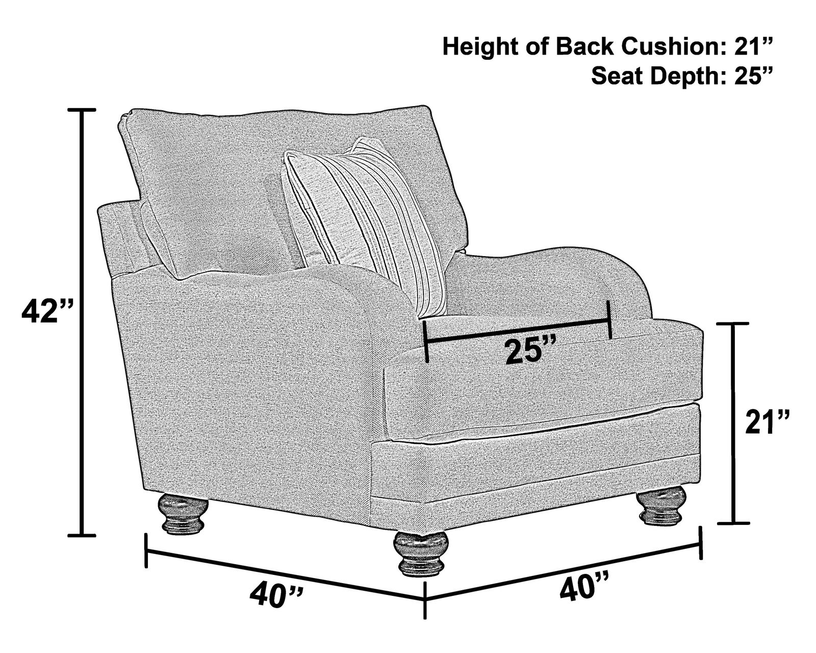 Jonesport 90" Stationary Sofa (farmhouse inspired) - Jonesport Chair