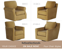 Bella Harvest Swivel and Swivel Glider Chairs (four styles available) 