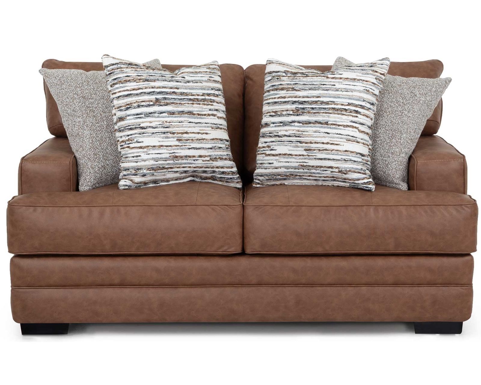 Regent 101.5" Extra Wide Sofa (Extra-Wide Comfort with the Rich Look of Worn Leather) - Regent 74" Loveseat