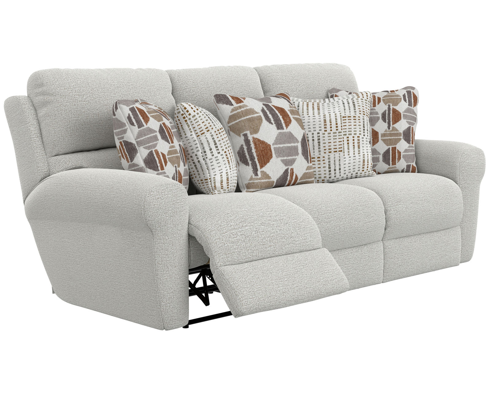 Kellen 113 Ecru Reclining Sofa - 86" (+2 colors) includes pillows - Kellen 86" Lay Flat Reclining Sofa