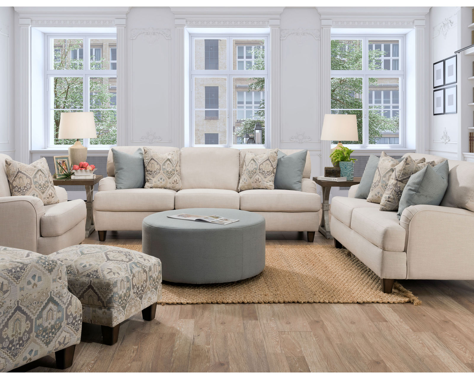 Kaia 94" Stationary Sofa (Includes Pillows) - Buy the piece or enjoy the entire room