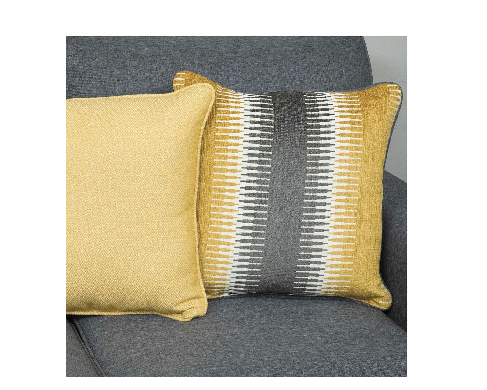 Maxwell Gray 4 Piece Living Room (Includes sofa, 2 chairs and ottoman) - Includes all pillows