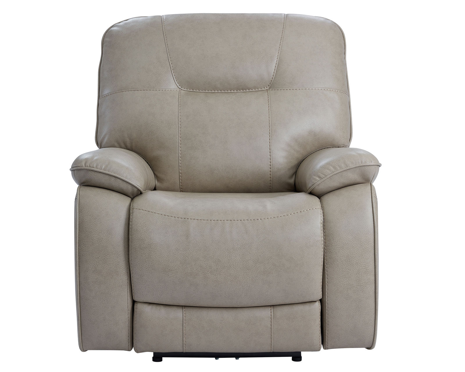 Axel Power Headrest Power Recliner in Parchment (In stock) - Axel Power Headrest Power Recliner in Parchment (Leather like fabric)