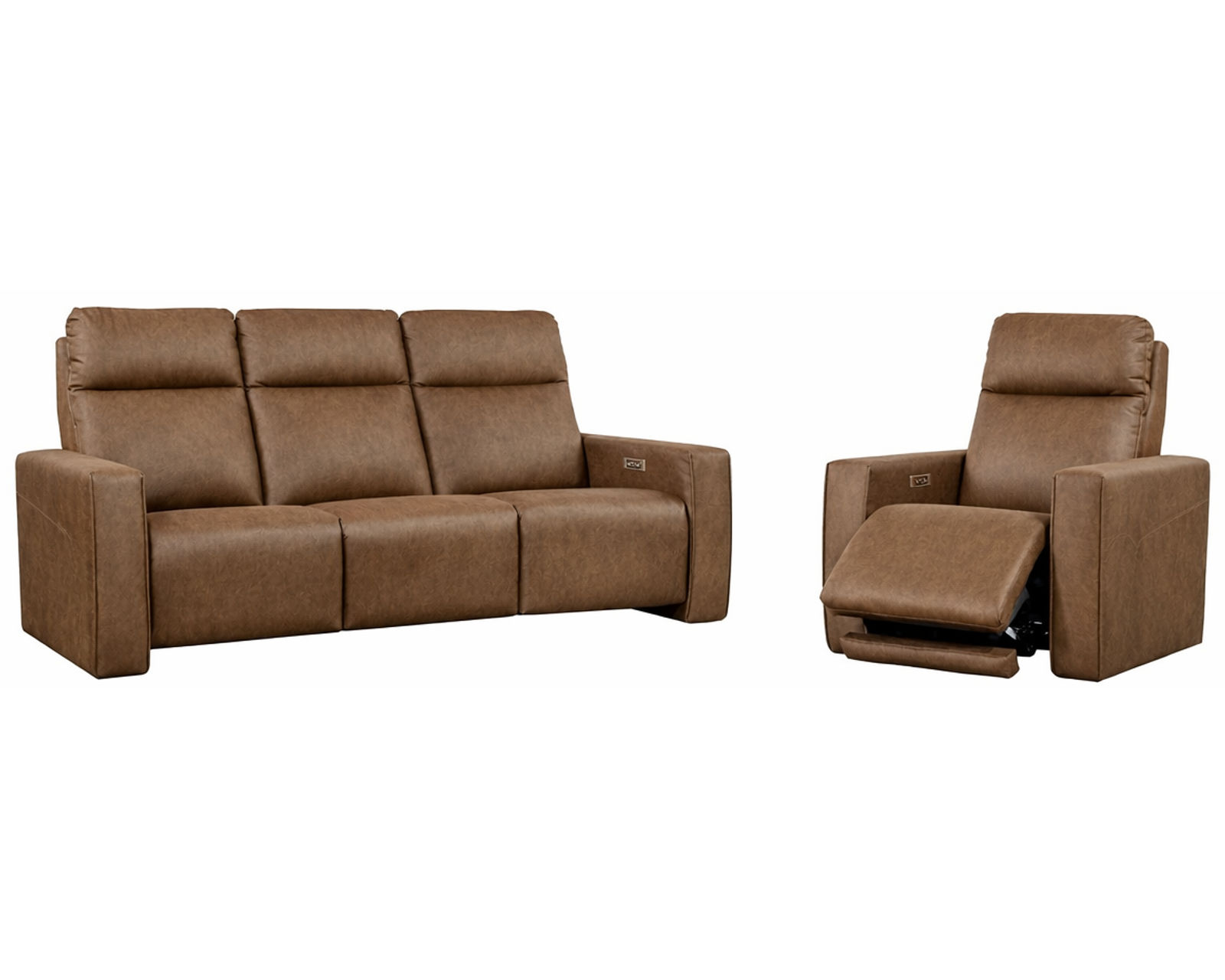 Faith Dual Power Reclining Sofa — Available in Standard & Wide Cushions, 140+ Leather Options, and 79", 83", or 111" Widths - Crafted to Last. Designed to Impress.