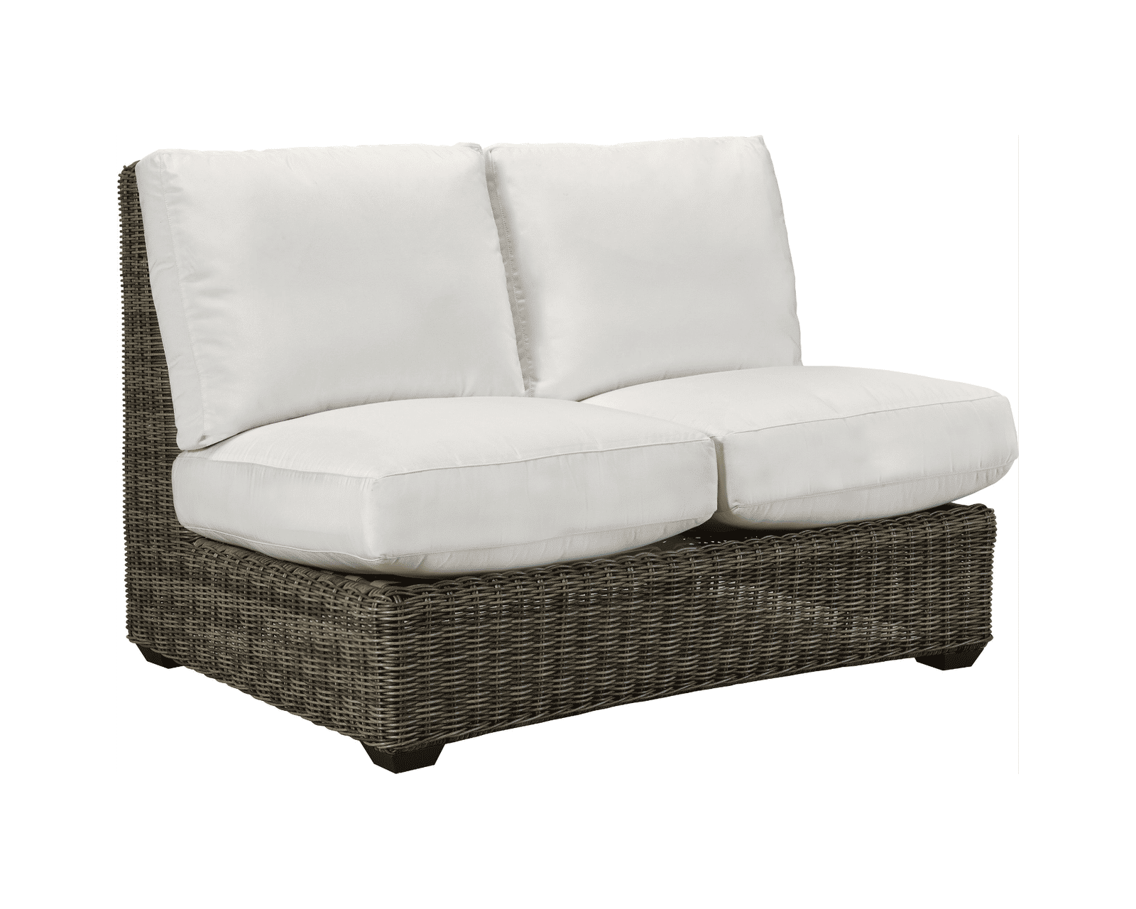 Oasis Outdoor Five Piece Sectional (Made to order fabrics) - Oasis Armless Loveseat