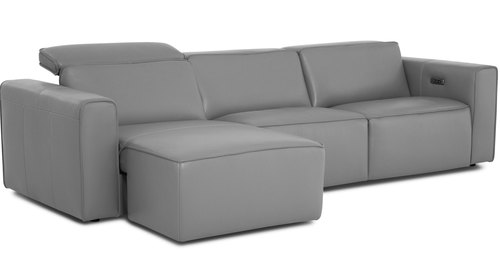 Layout D:  Three Piece Chaise Reclining Sectional. 62" x 117"