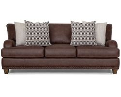 Dayton 93" Leather-Look Fabric Sofa (Rugged Character. Sink-In Comfort. Timeless Style)