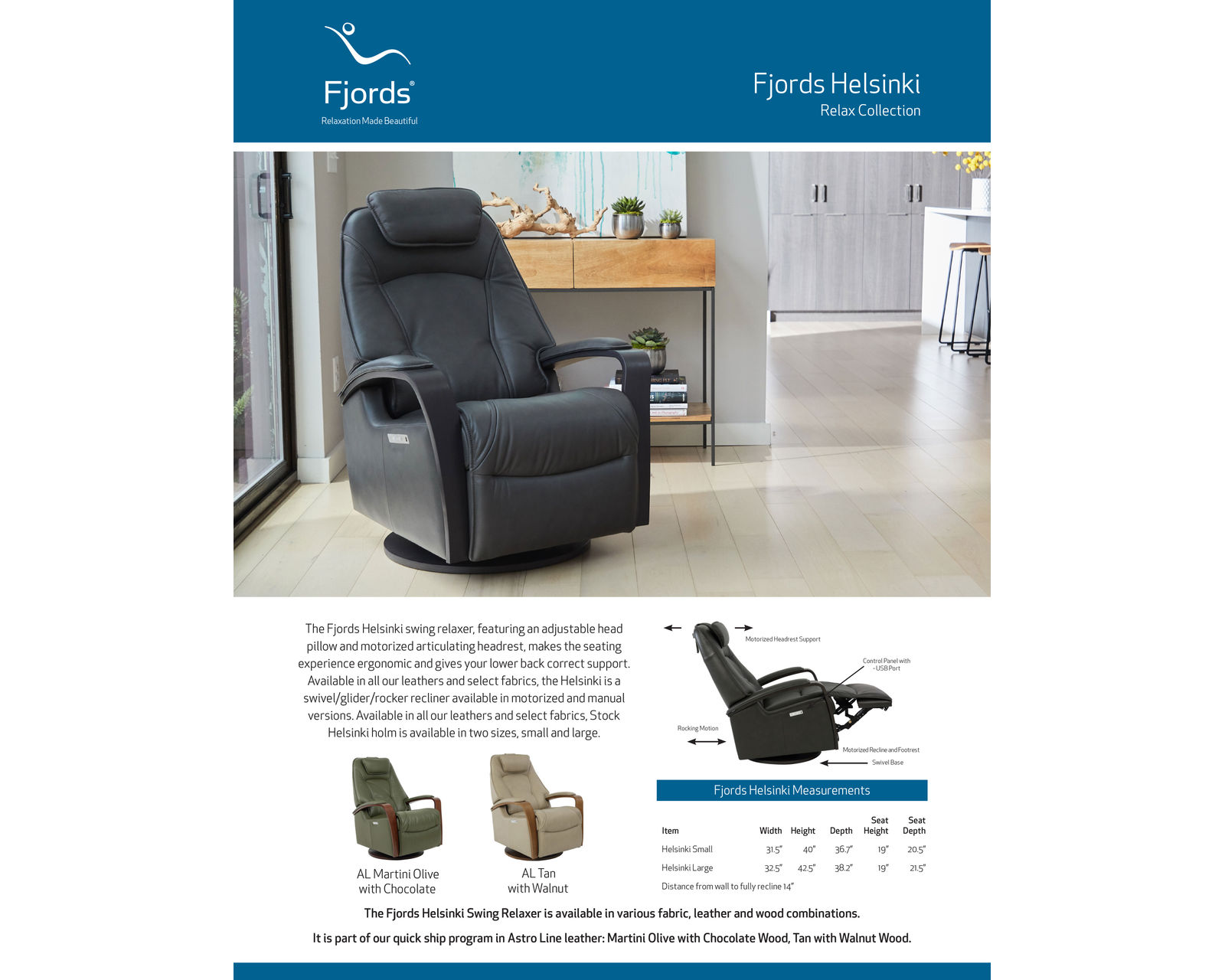 Helsinki Power Swivel Glider Rocker Recliner Olive (In stock - Fast shipping) - Two sizes available