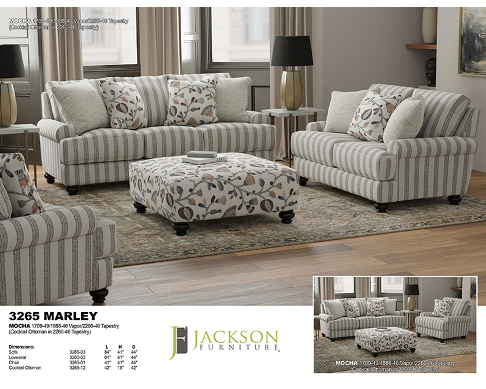 Marley 84" Sofa (includes pillows) - More Comfort. More Value. More Jackson.