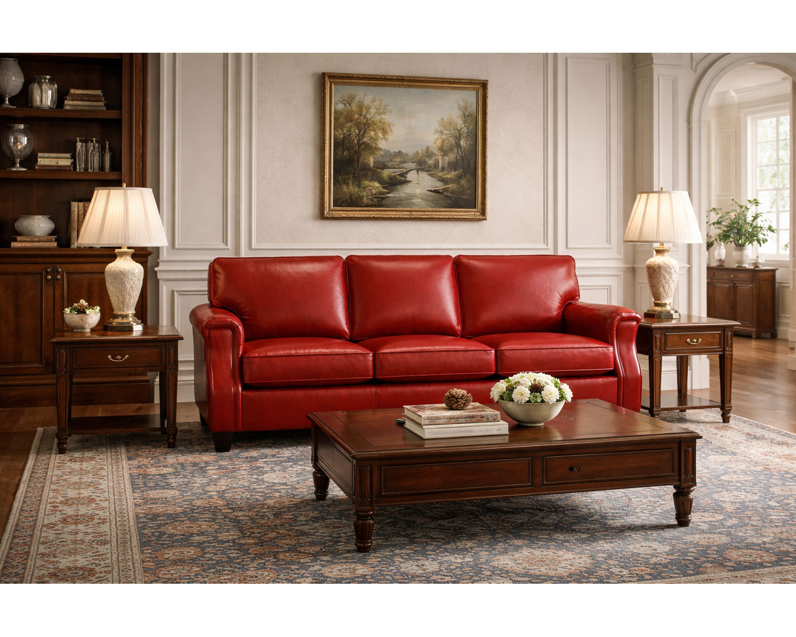 Salem 88" Leather Sofa (+29 Leathers) - Where Comfort Meets Craftsmanship.