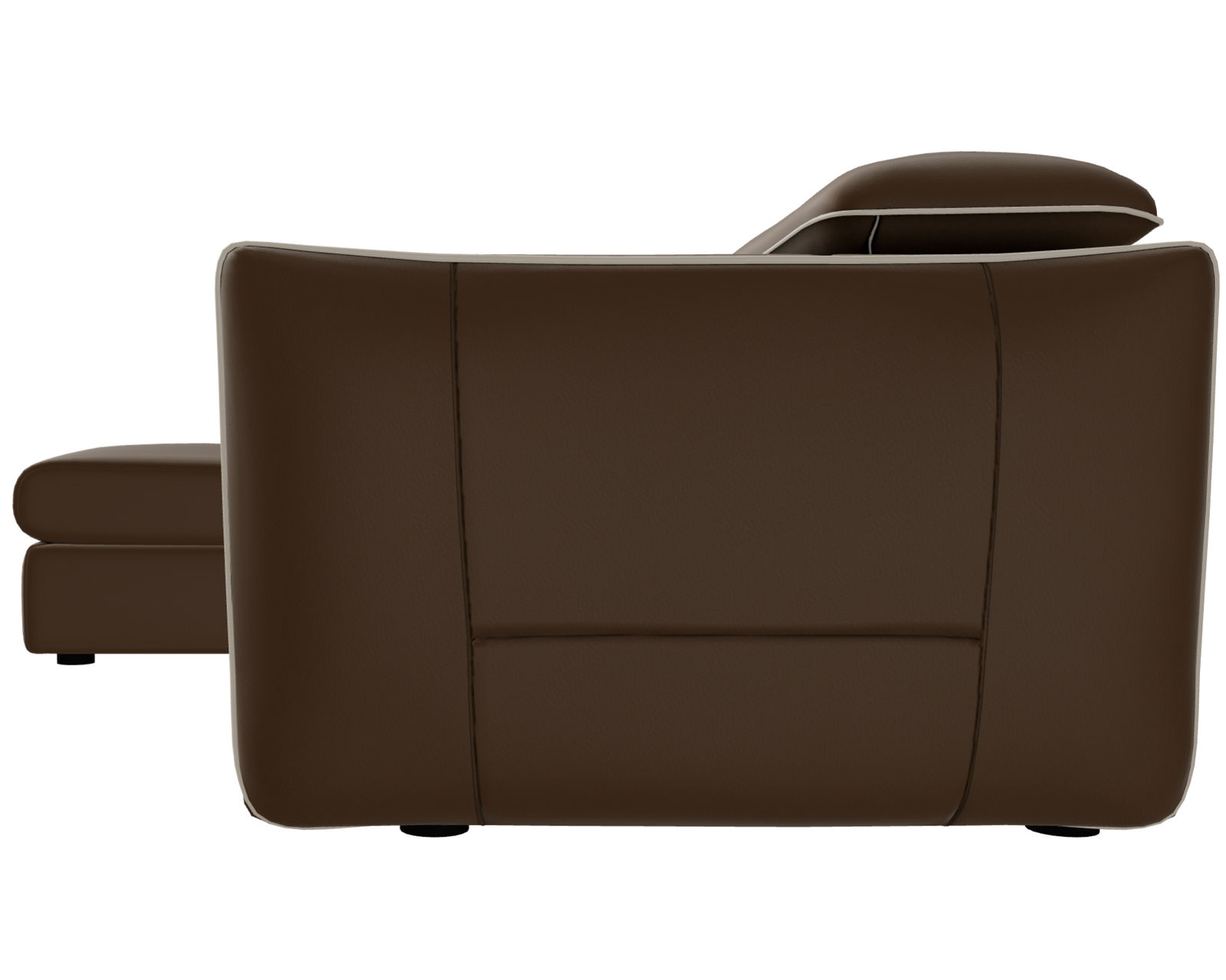 Meraviglia 108" Storage Chaise Sofa (+50 leathers) - Layout B: Meraviglia 108" Storage Chaise Sofa 67" x 108"
