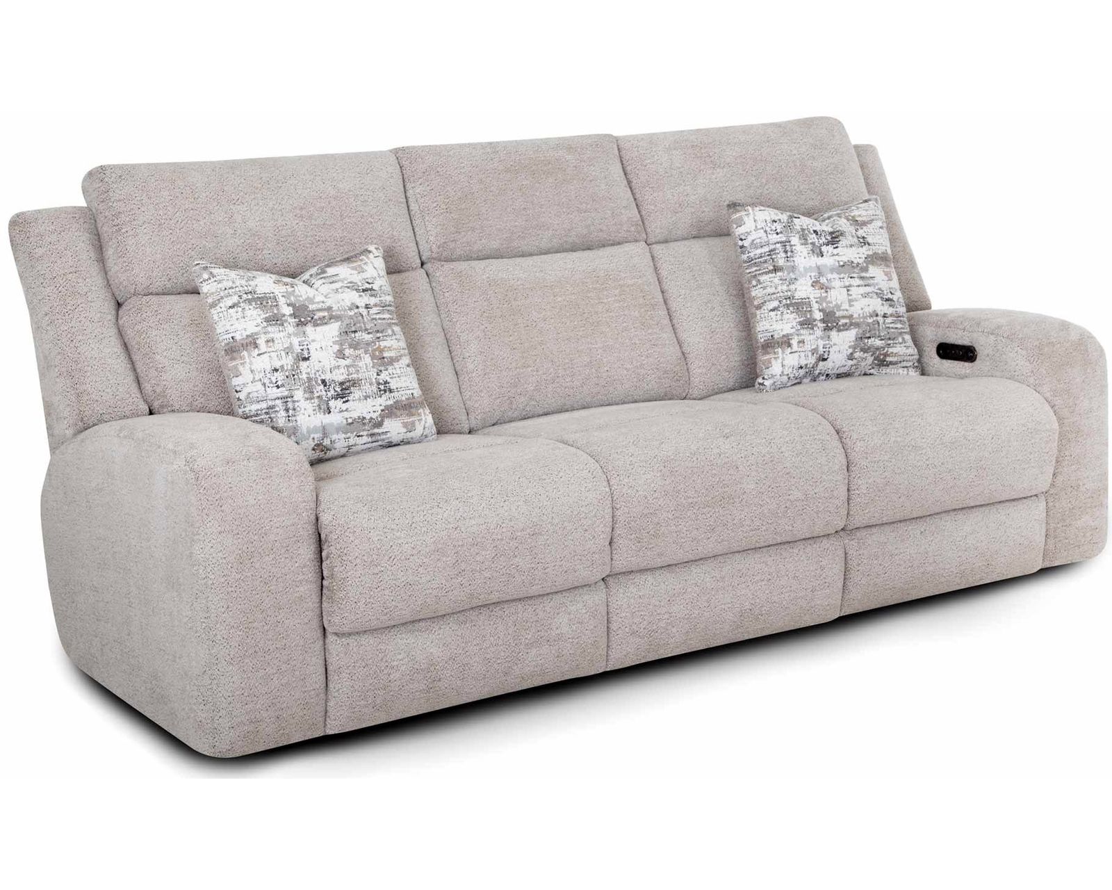 Logan 92" Reclining Sofa with Drop-Down Table & Cupholders (Modern Comfort. Smart Convenience. Available Neori™ Air Massage) - Power Recline with Power Headrest Available