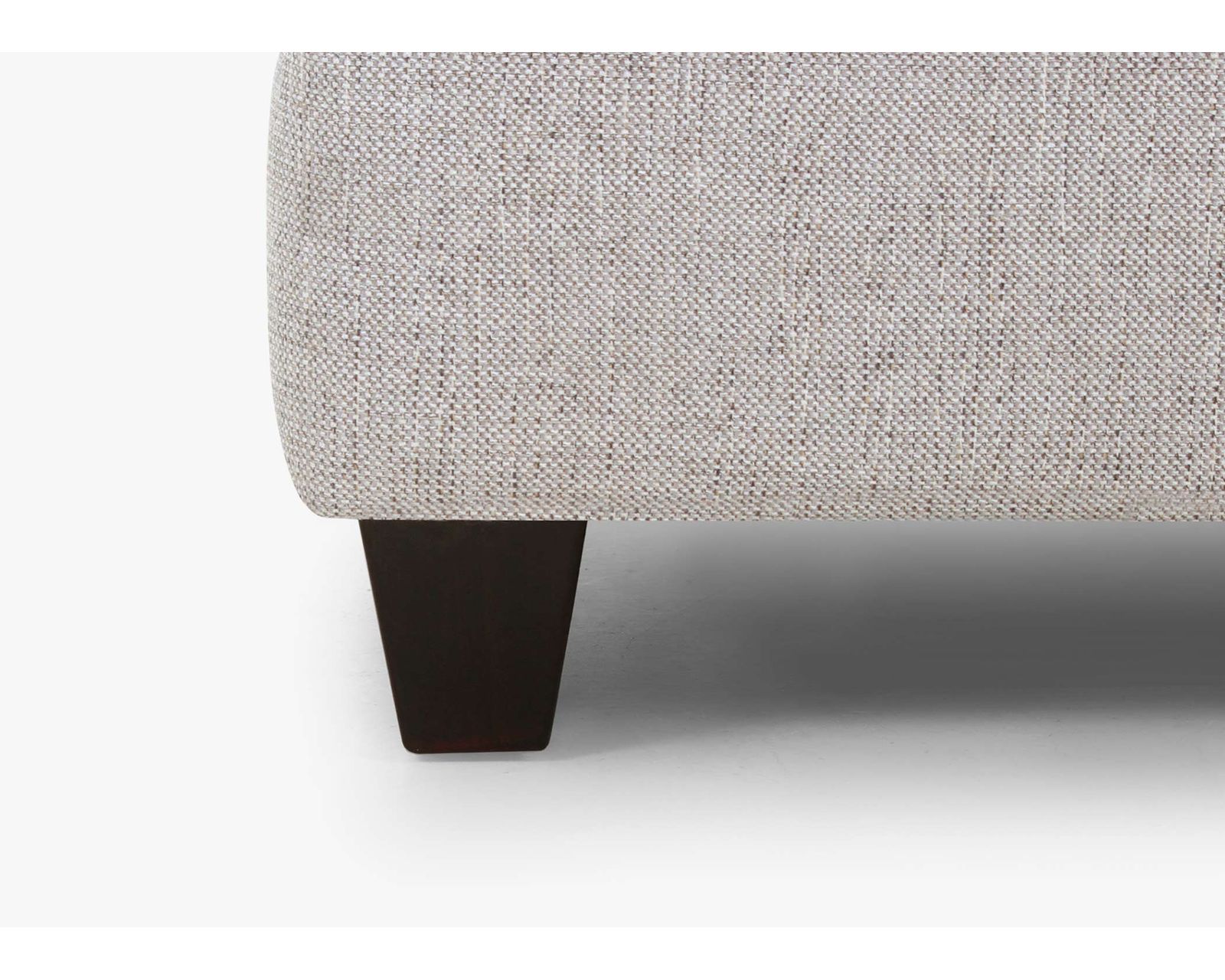 Cambria Three Piece Sectional (Modern Farmhouse Comfort. Made for Gathering) - Wolid Wood Bun Feet