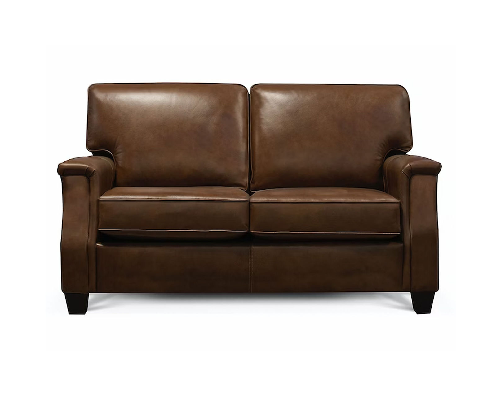 Salem Leather Chair (29 Top-Grain Leather Choices) - 	Salem 64" Leather Loveseat