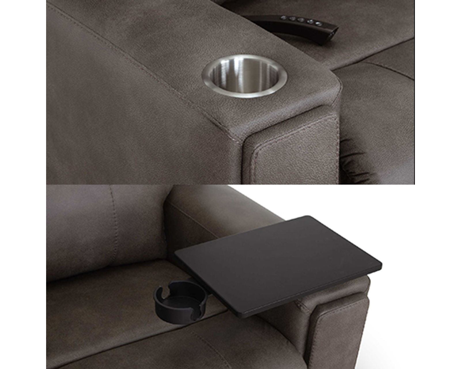 Arbor 449 Power Lift Recliner with Neori Air Massage & Side Storage - 350 Pounds (Lift. Recline. Massage. Recharge) - Add the Metal Cupholder And Laptop Tray